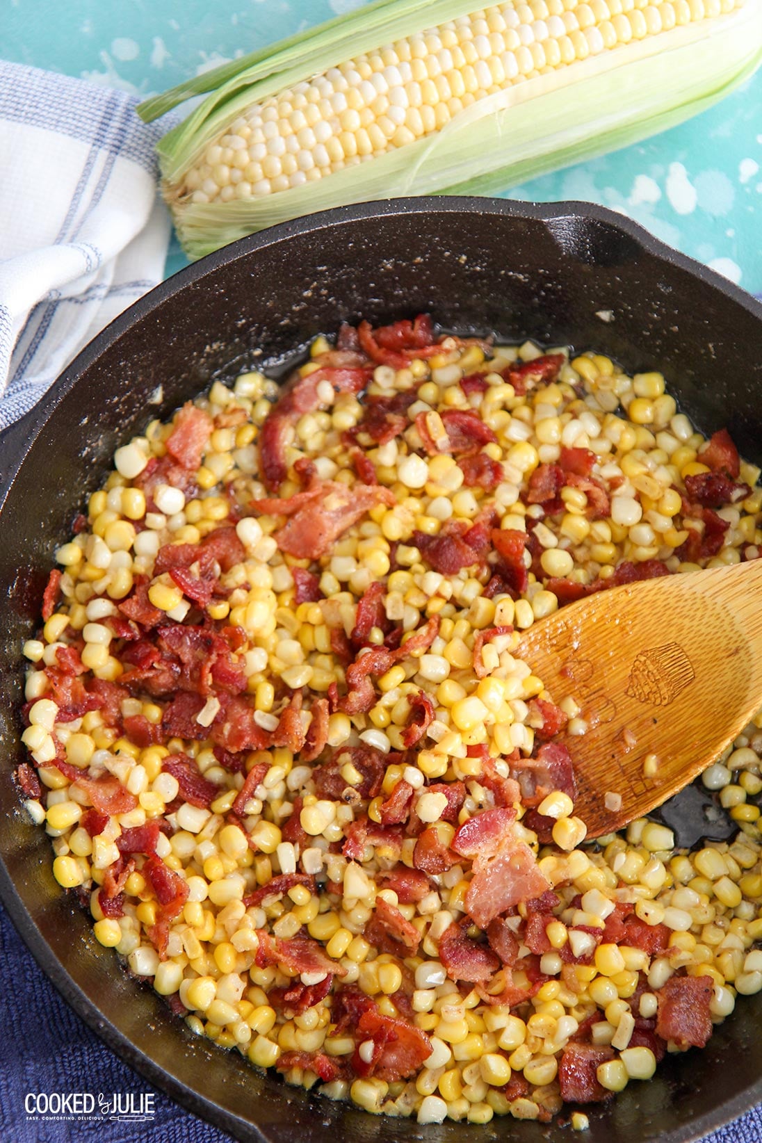 Perfect Fried Corn: Bacon, Butter, & Cast Iron Skillet Magic